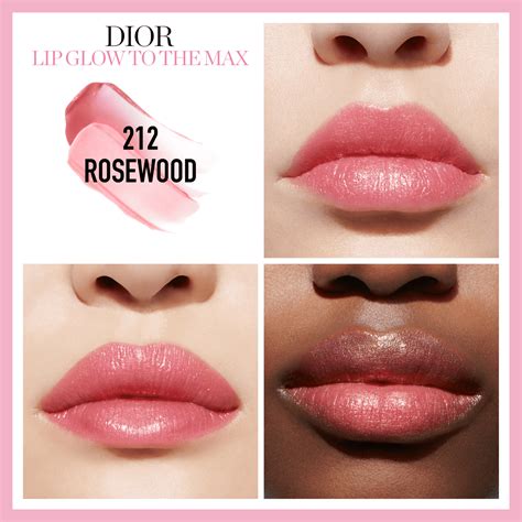 dior lip glow rosewood 212|Dior addict lip glow awakening.